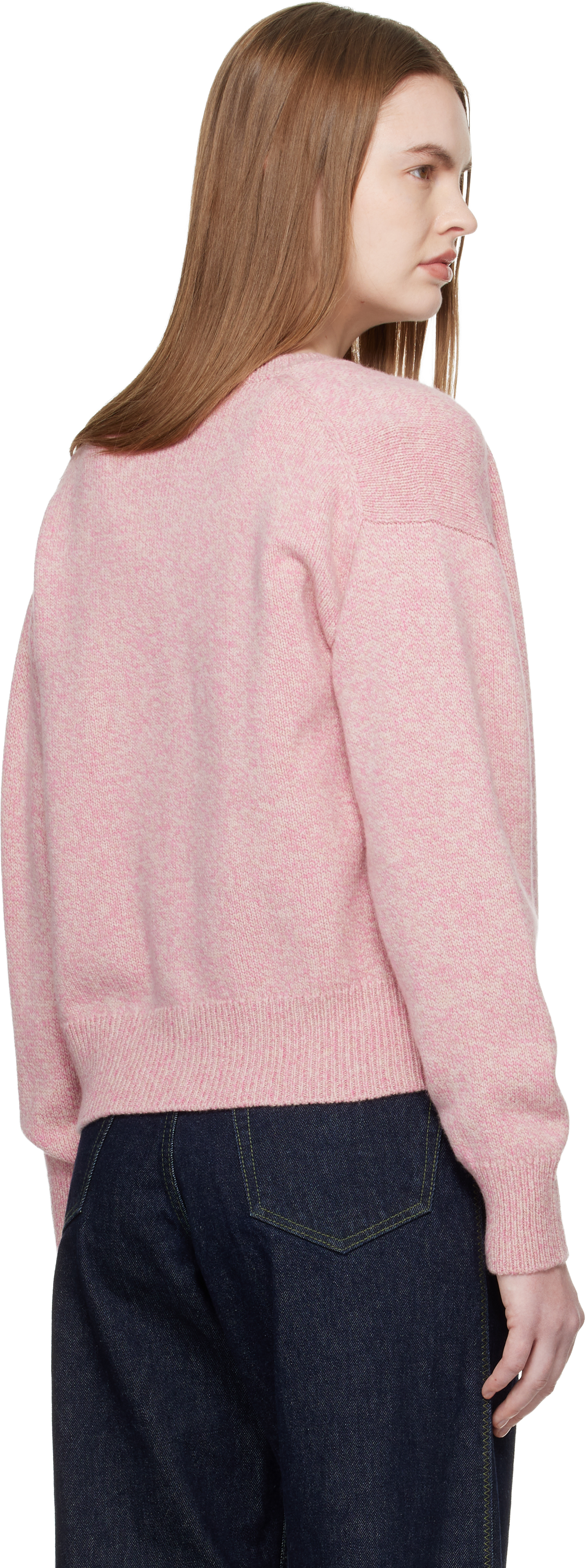 Pink Ada Crewneck Cardigan