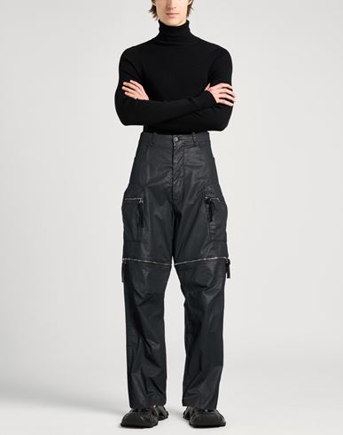 Man Pants Black Size 30 Cotton, Elastane