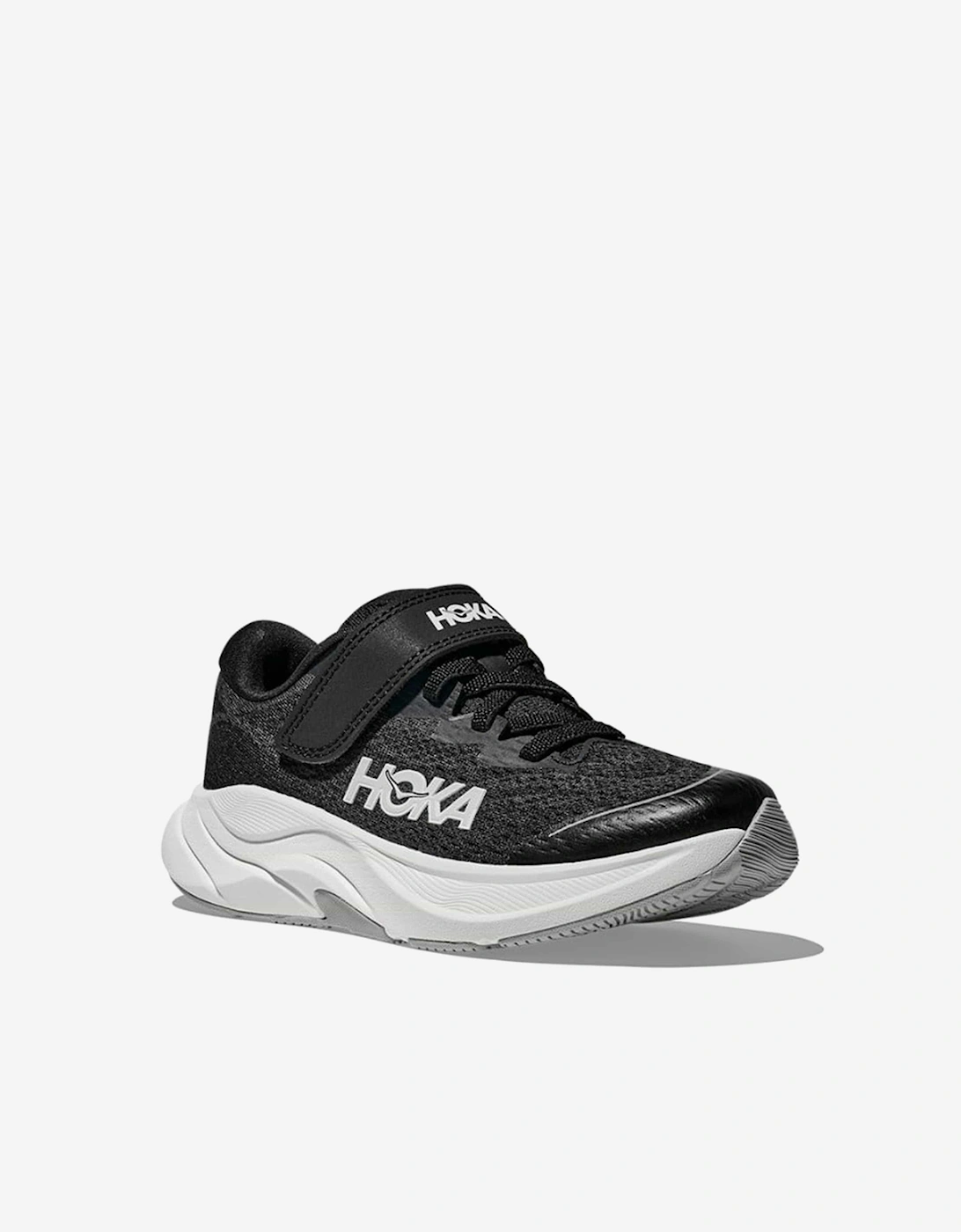 Girl's HOKA Kids Rincon 4 Trainers in Black