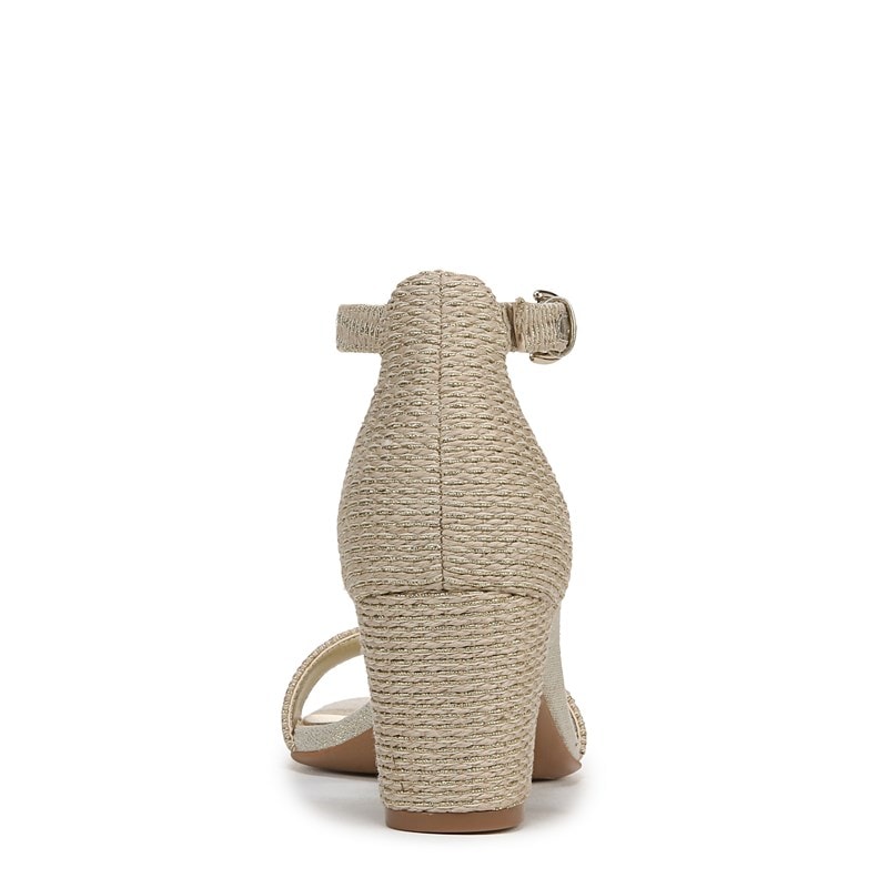 Women's Vera Dress Sandals (Natural Gold Woven Fabric)