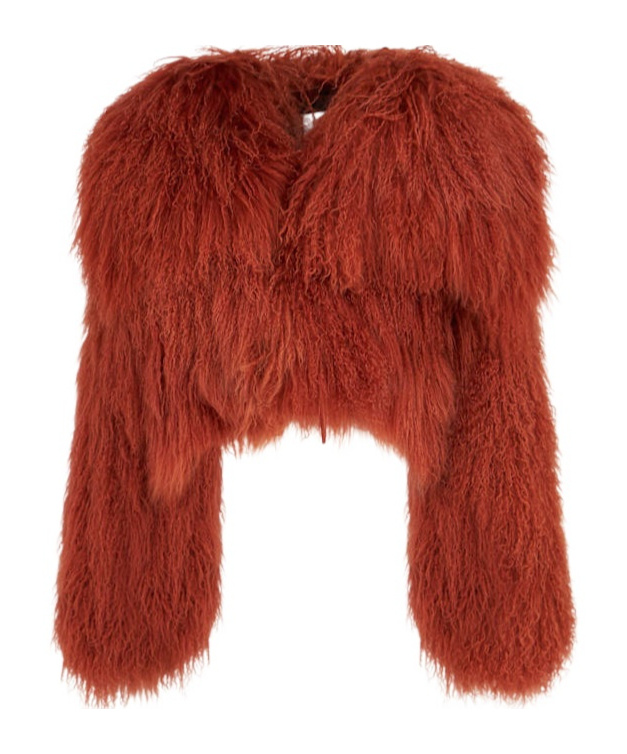 Mongolian fur short coat