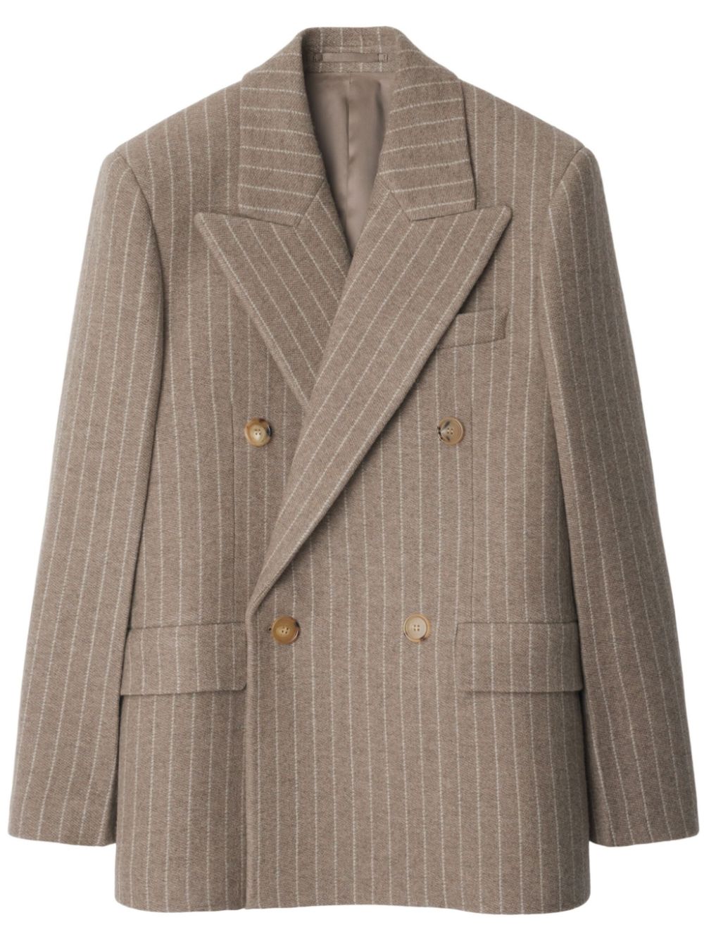 Pinstriped blazer - Neutrals