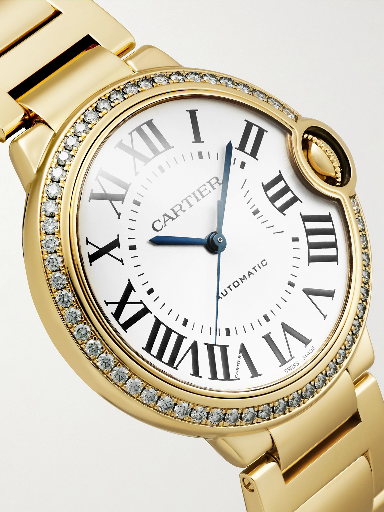 Ballon Bleu De Automatic 36mm 18-karat Gold And Diamond Watch - One size