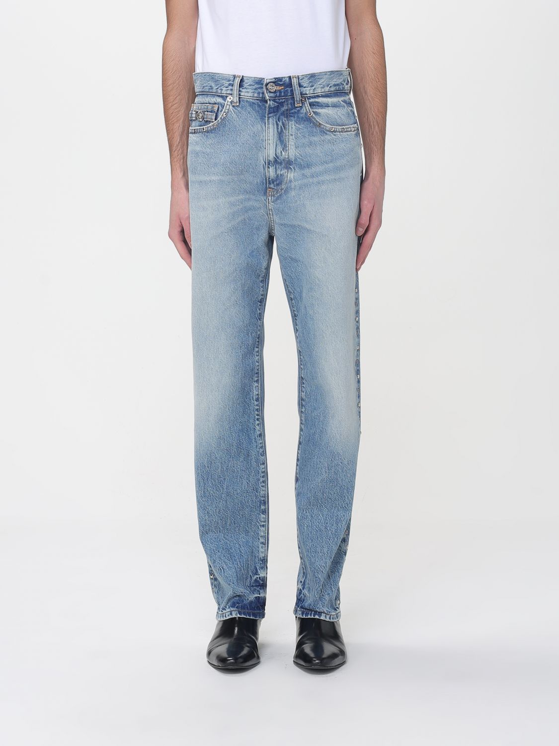 Jeans Men color Stone Washed