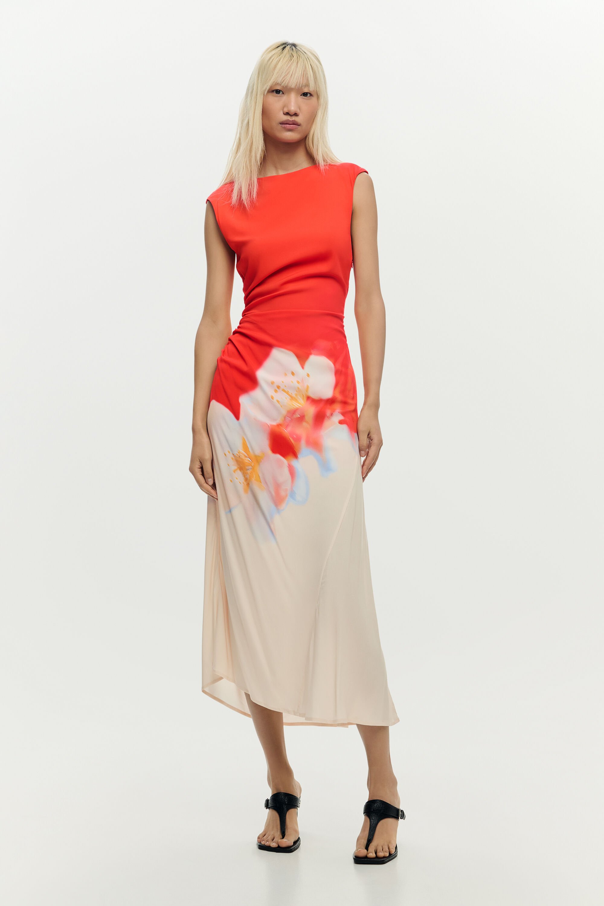 Two-tone floral dre
