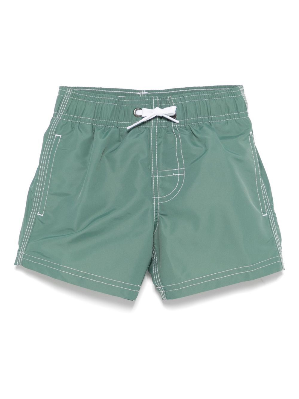 Striped swim shorts - Green