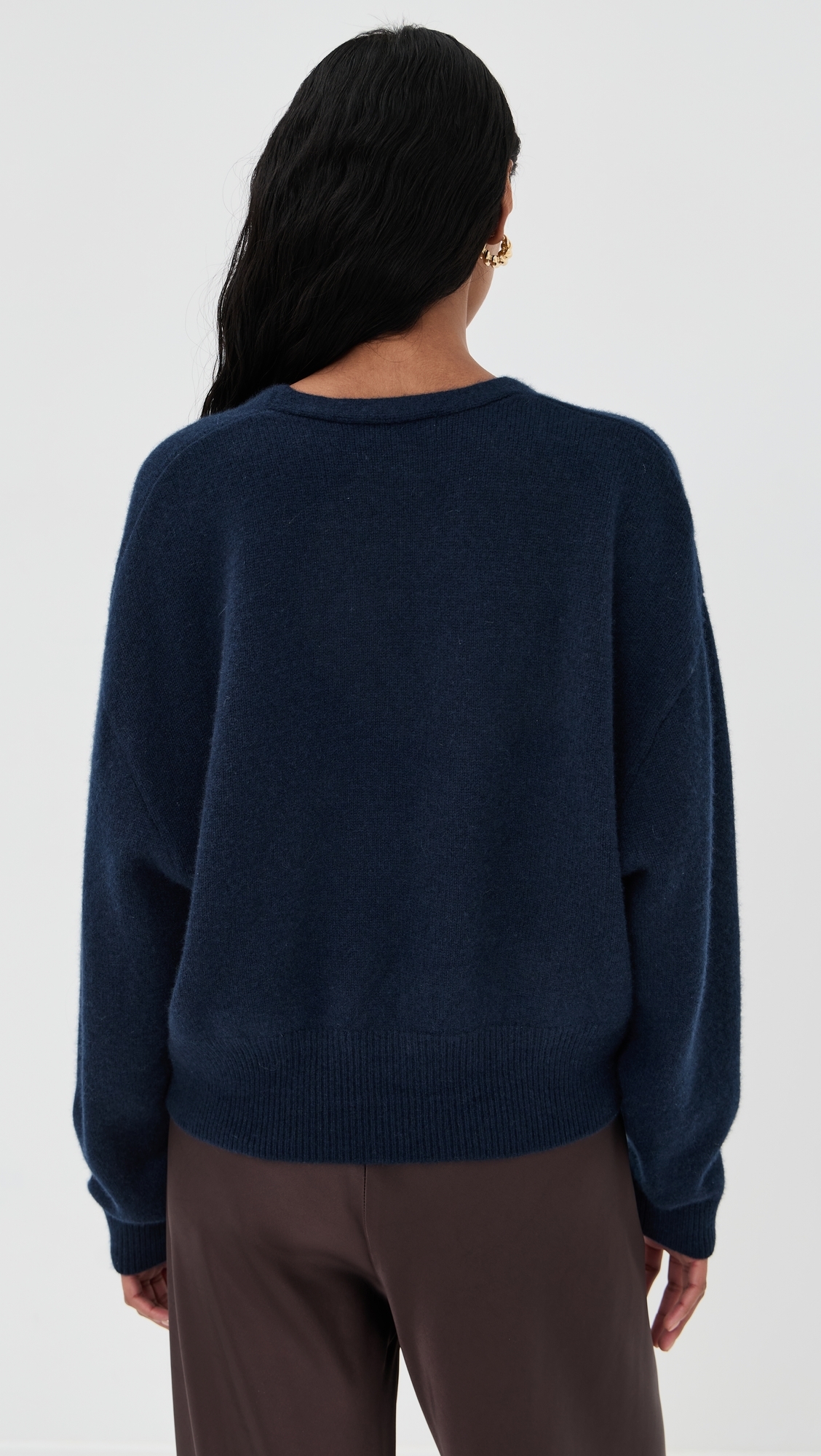 Koda Wrap Cashmere Sweater Midnight Navy 