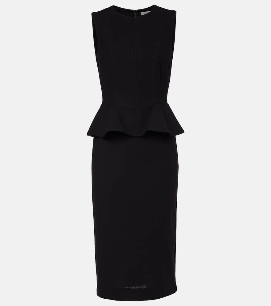 Cosmos peplum jersey midi dress