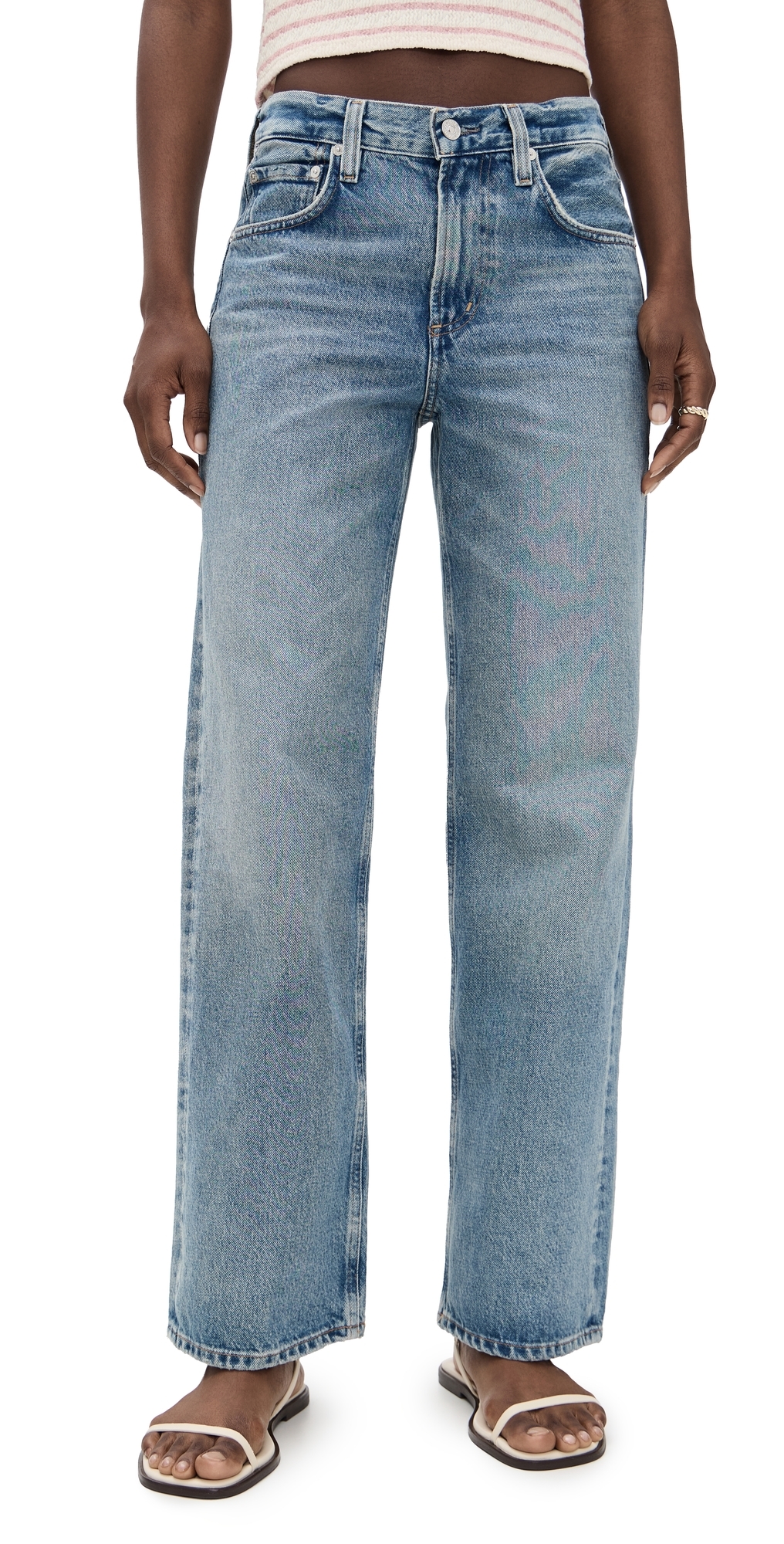 Lindz Low Rise Easy Straight Jeans Bijou