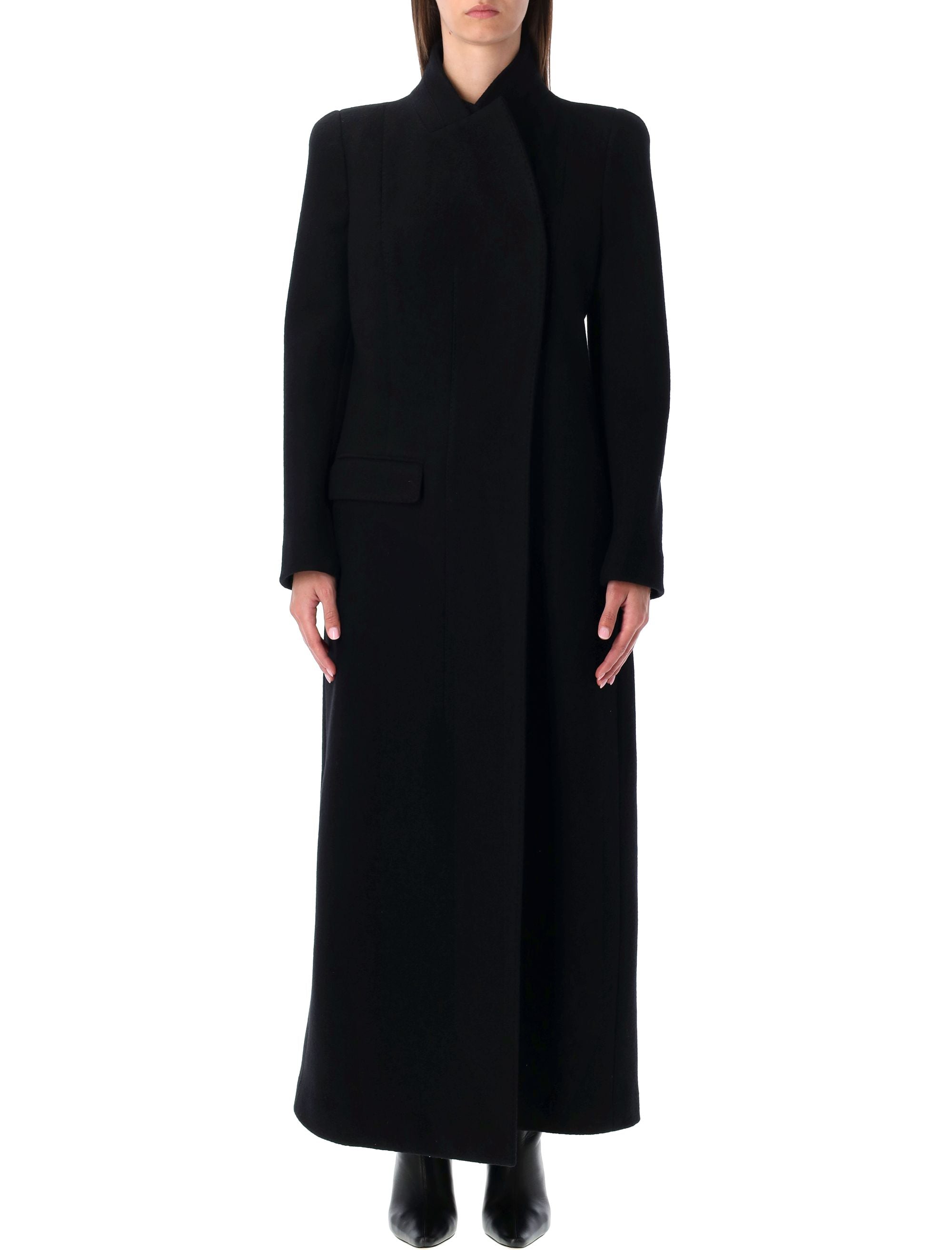 Elegant Long Tailored Jacket - Size 40