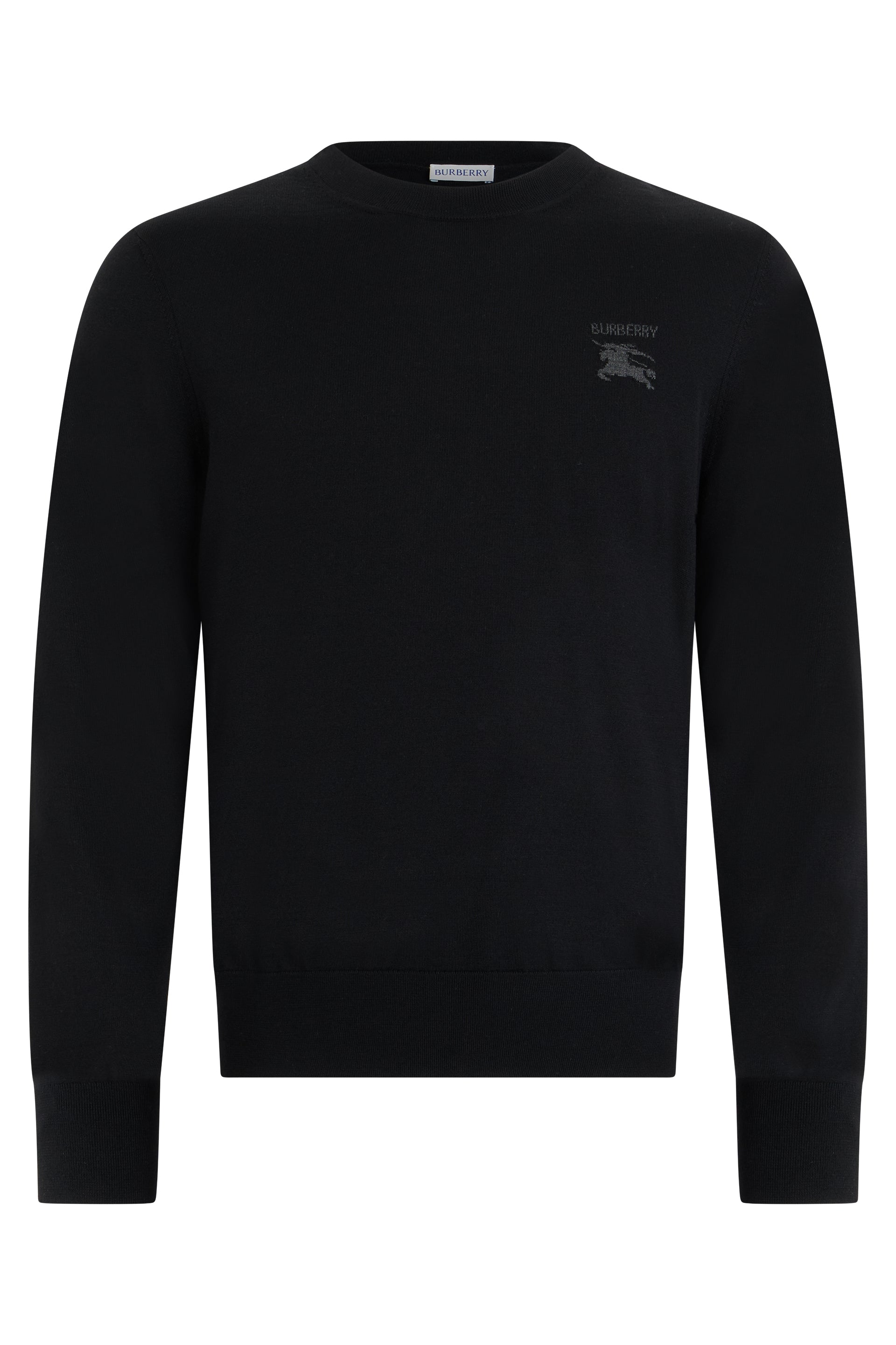 Wool Crewneck Sweater — Black
