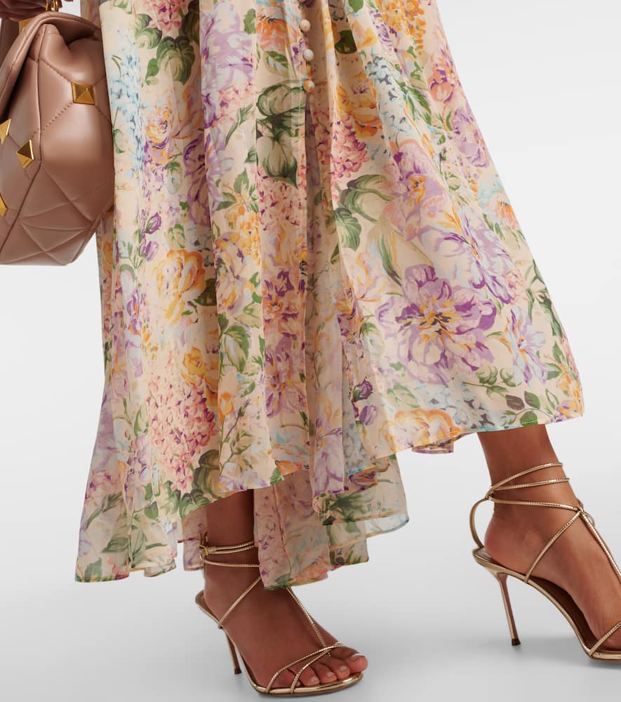 Halliday gathered floral maxi dress