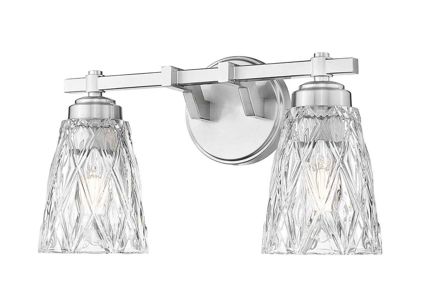 Brushed Nickel Bathroom Vanity Light from the Andree Collection