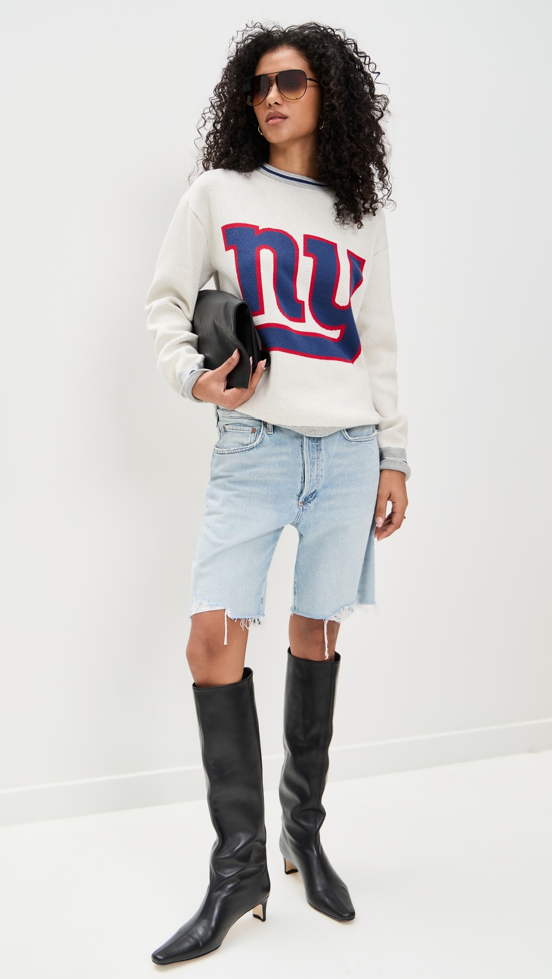 NY Giants Crewneck Sweater NY Giants Sugar Swizzle/Blue