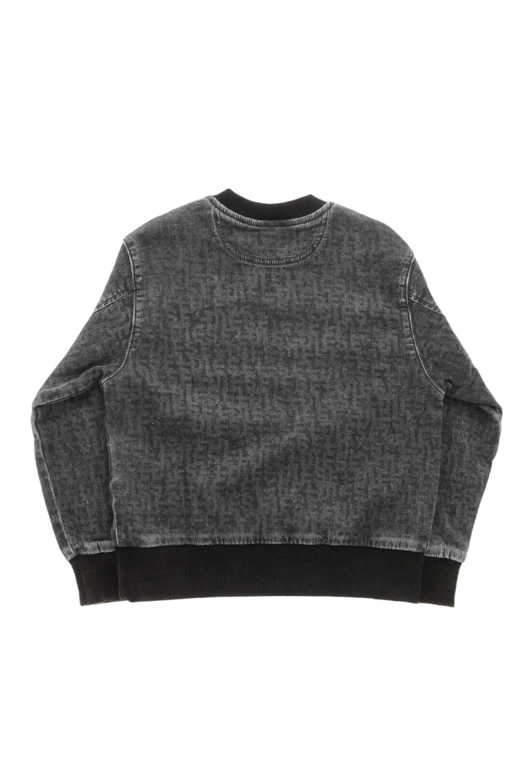 Kids Grey Printed Sweatshirt