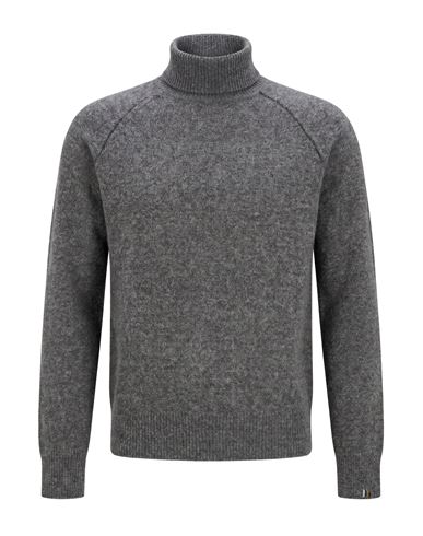 Man Turtleneck Grey Size 36 Virgin Wool, Polyamide