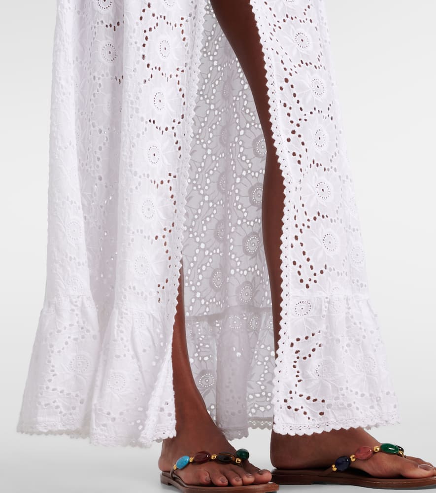 Tessa embroidered floral beach dress