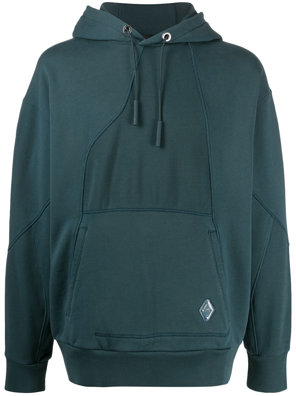 Embroidered logo hoodie - Green