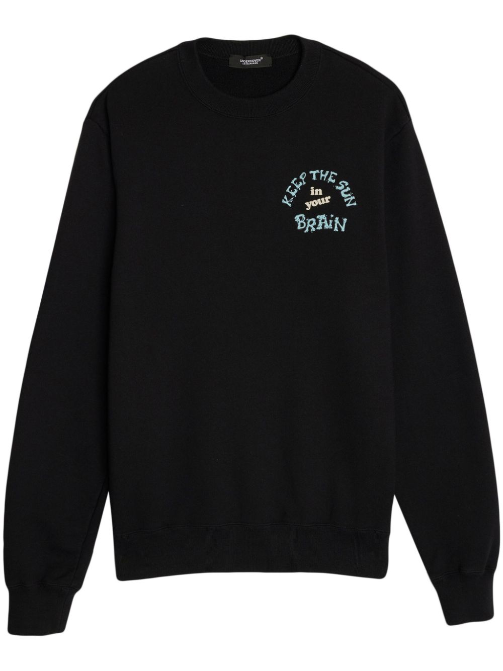 Skull-print cotton sweatshirt - Black