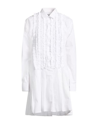 Woman Mini dress White Size M Cotton