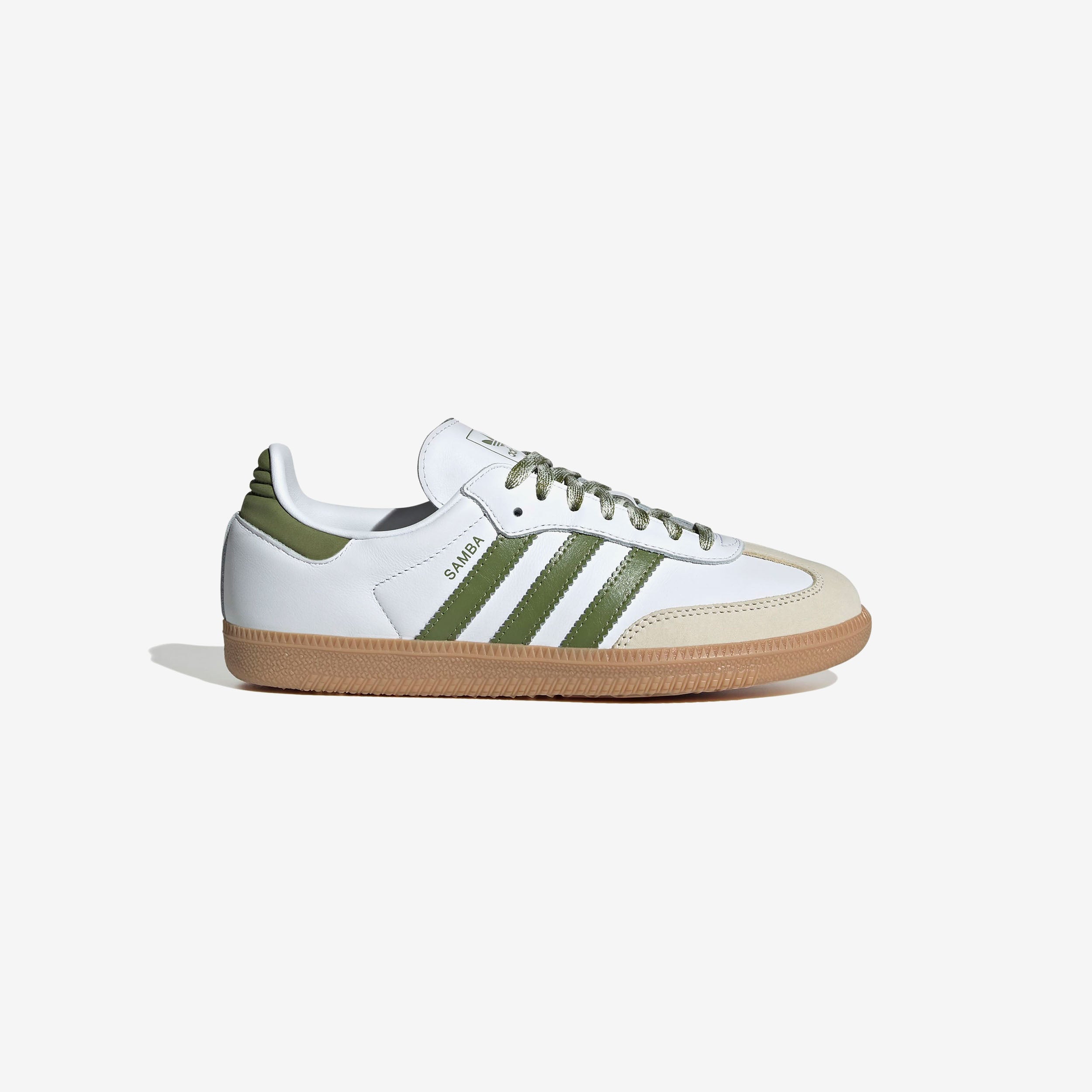 Adidas Women's Samba OG - ftwr white/tech olive/GUM 3 - female