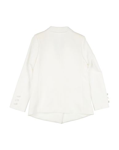 L:ú L:ú By Miss Grant Kid Girl Blazer Cream Size 10 Polyester, Elastane