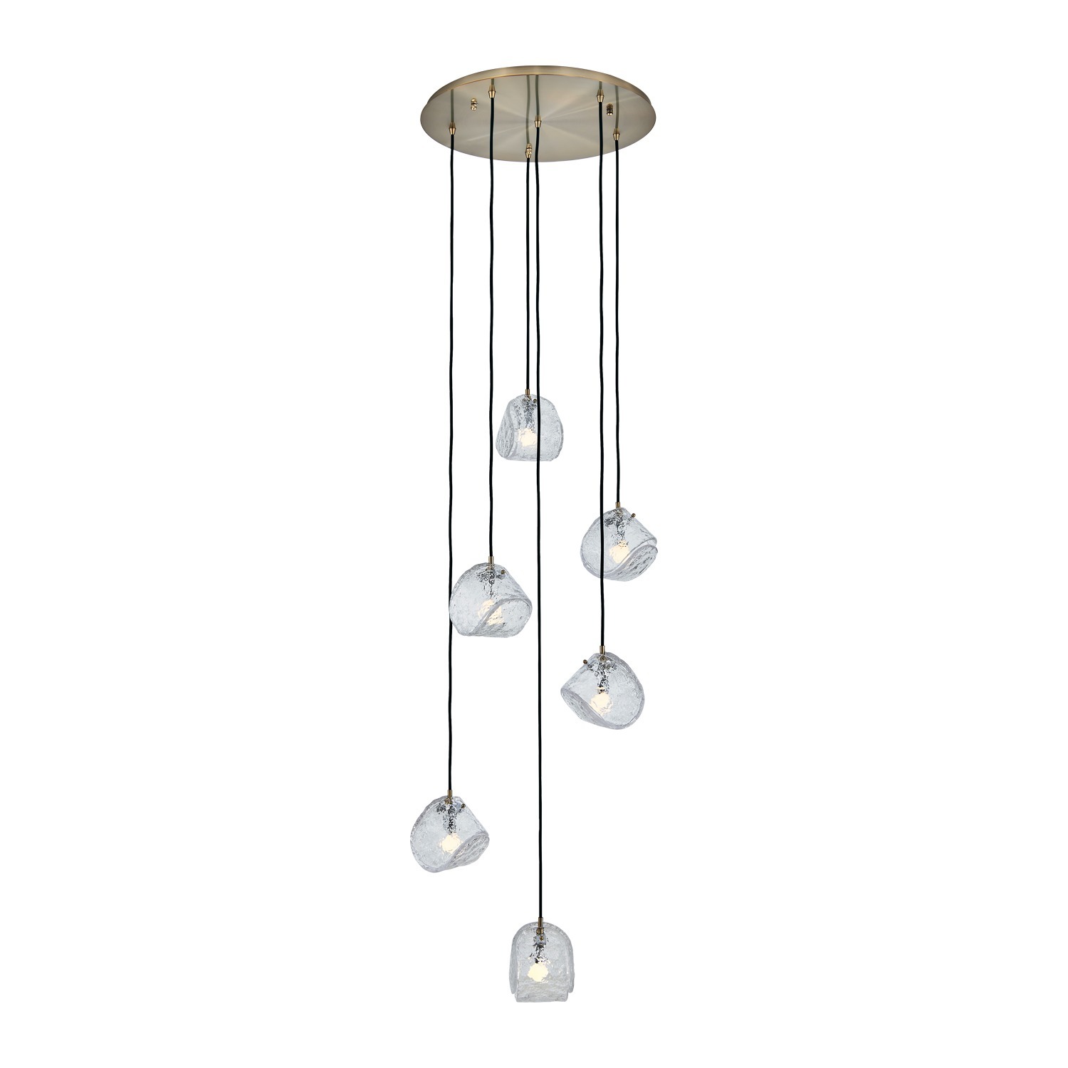 Winter Brass Chandelier from the Pallina Collection