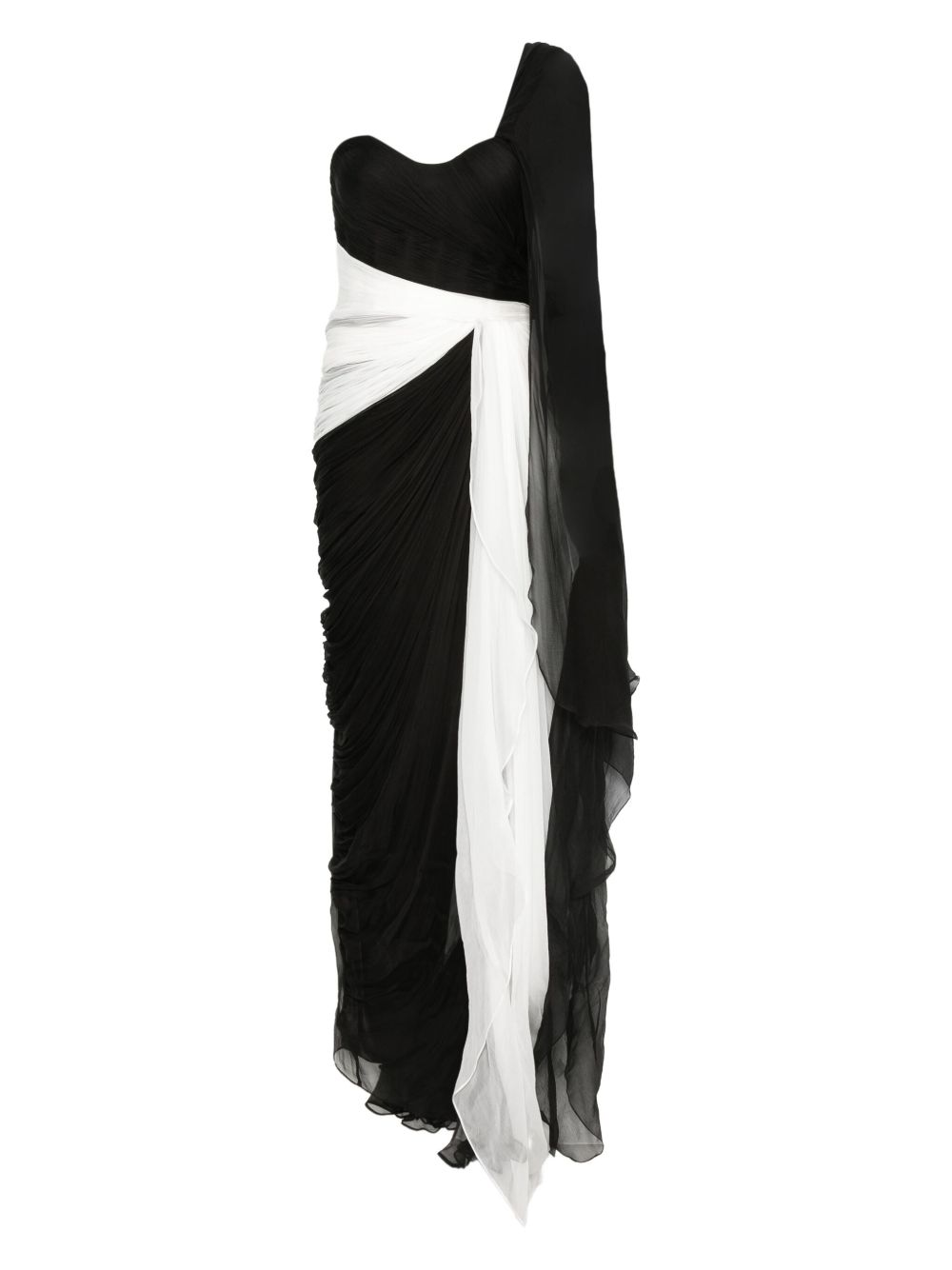 Aris one-shoulder gown - Black