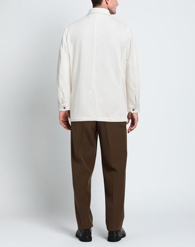 Man Jacket Ivory Size 40 Cotton, Polyester