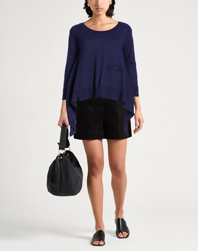 Woman Sweater Navy Size 4 Wool, Viscose, Polyamide, Cashmere