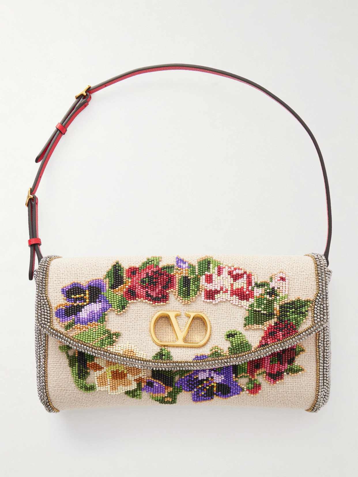 Devain Sequin-embellished Cloqué Shoulder Bag - Multi