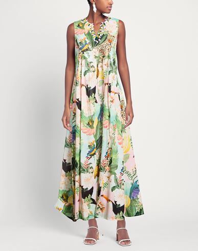 Woman Maxi dress Green Size M Cotton