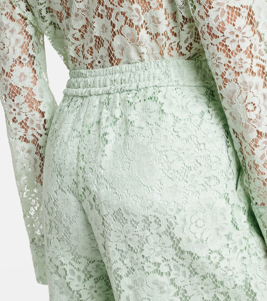 Lace wide-leg pants