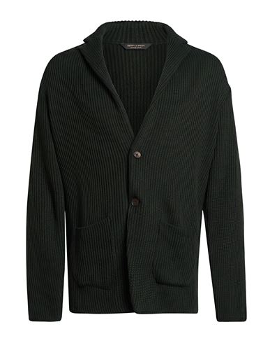 Man Blazer Dark green Size L Acrylic, Virgin Wool