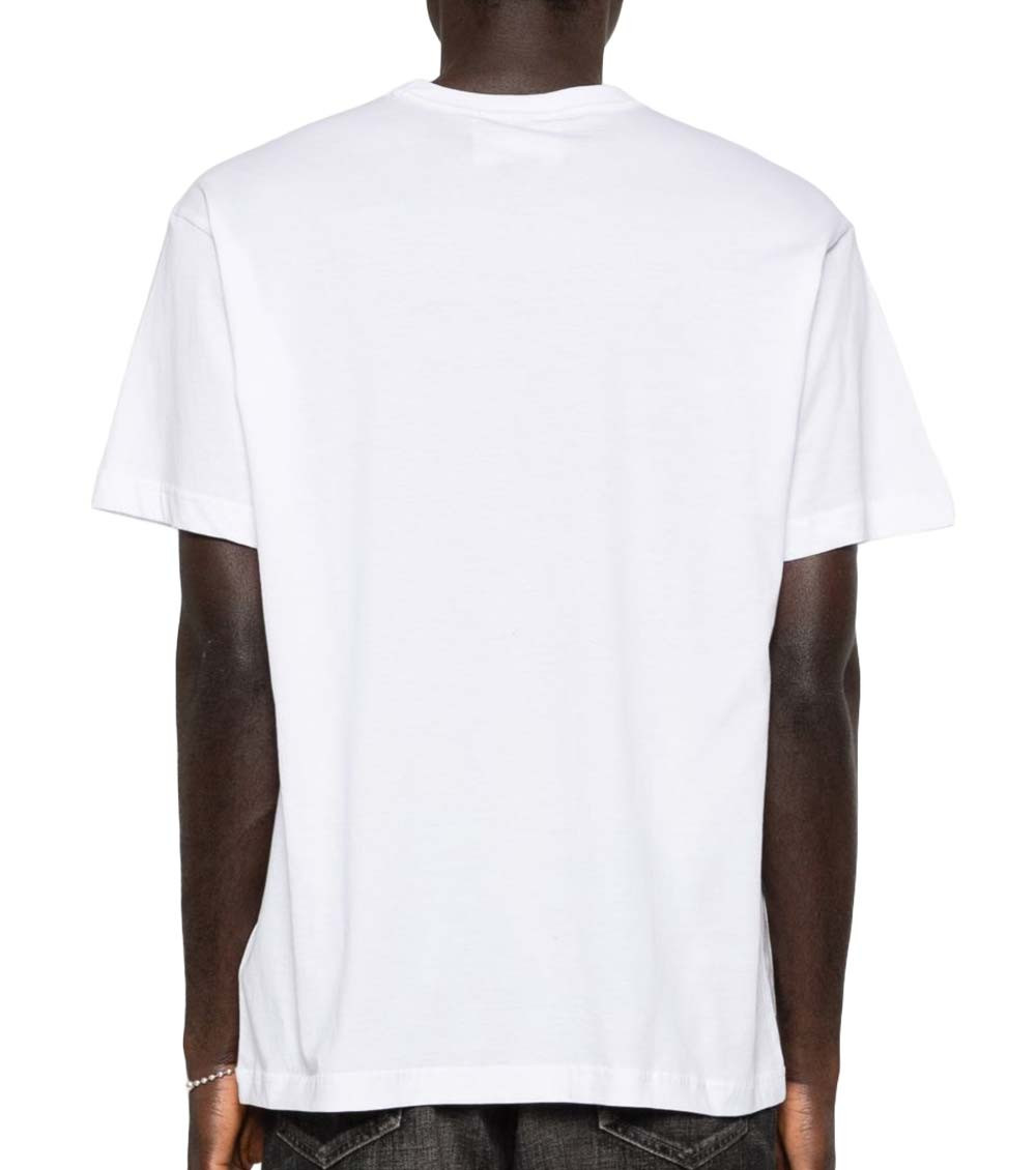 White Solid Crew Neck T-Shirt