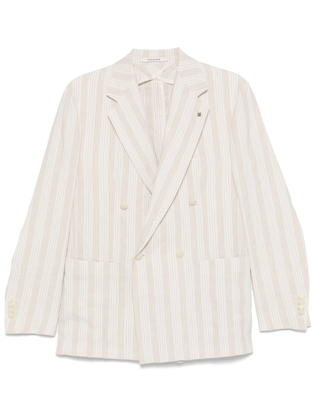 Striped blazer - Neutrals
