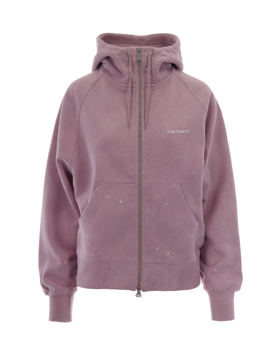 Purple Logo Hood Sweatshirt