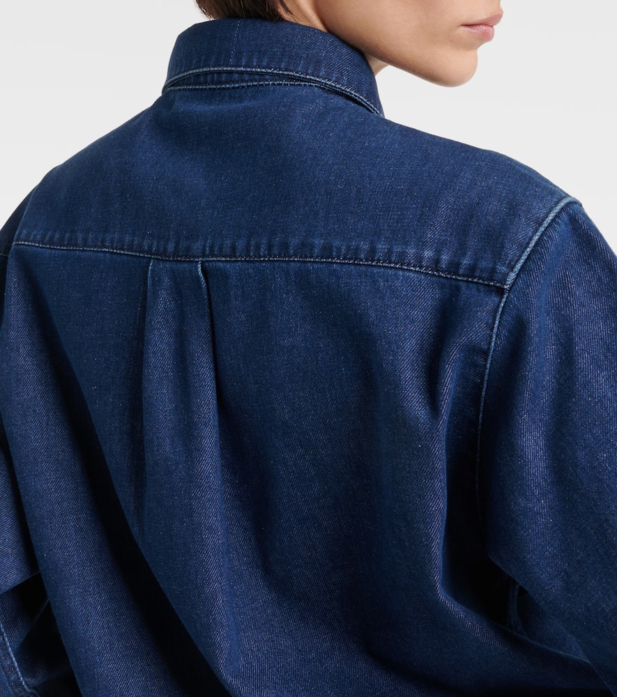 Navie denim shirt