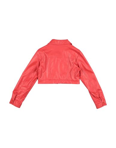 L:ú L:ú By Miss Grant Kid Girl Jacket Red Size 10 Polyurethane, Viscose