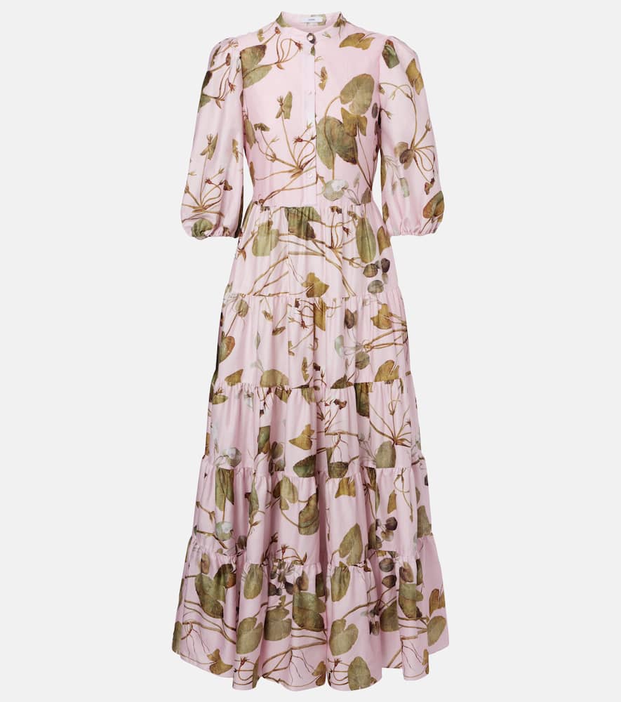 Floral cotton shirt dress