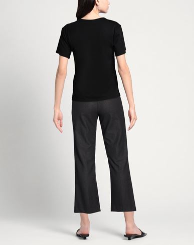 Woman Pants Charcoal Size 6 Virgin Wool, Elastane