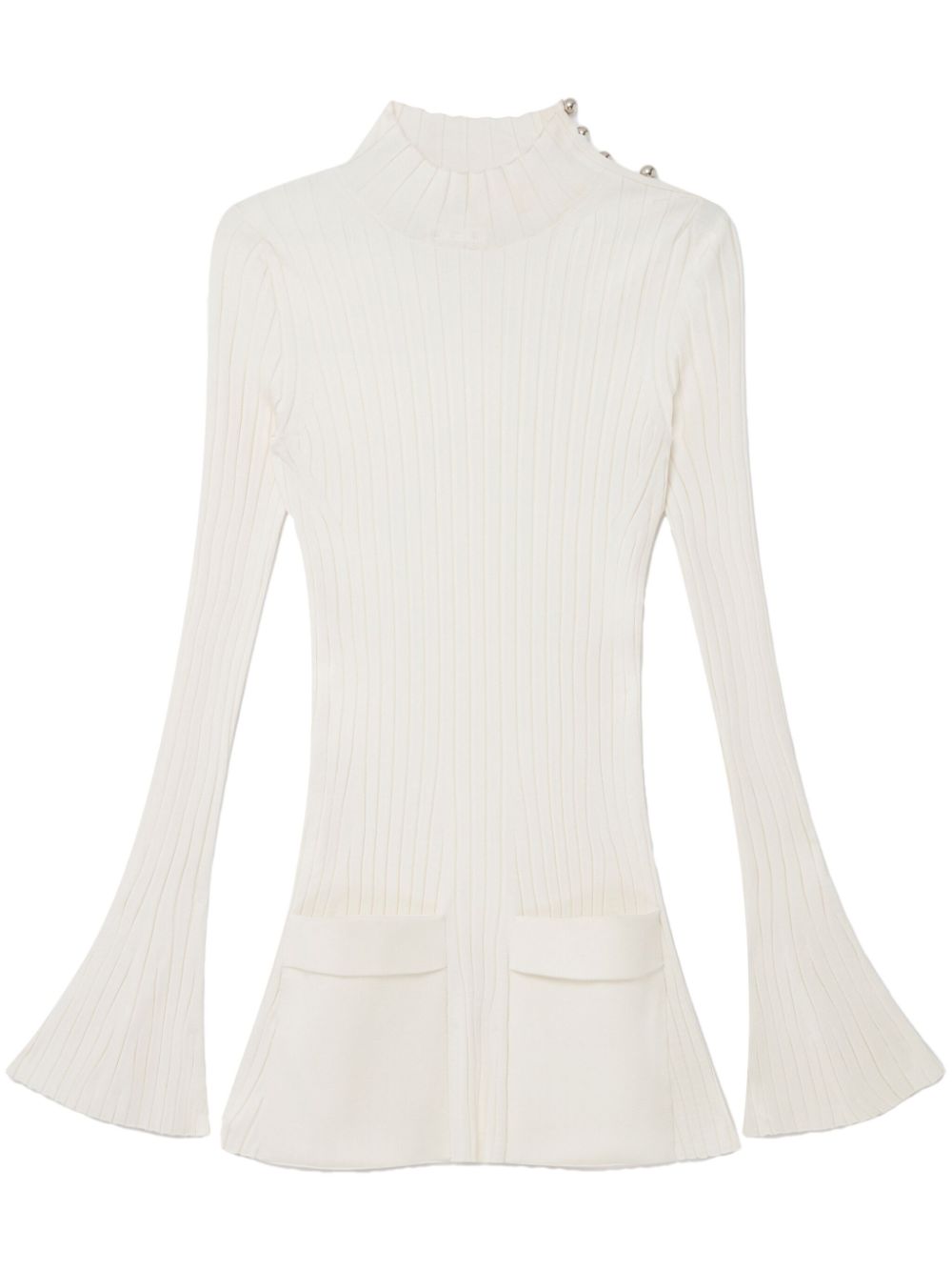 Ribbed sweater - White