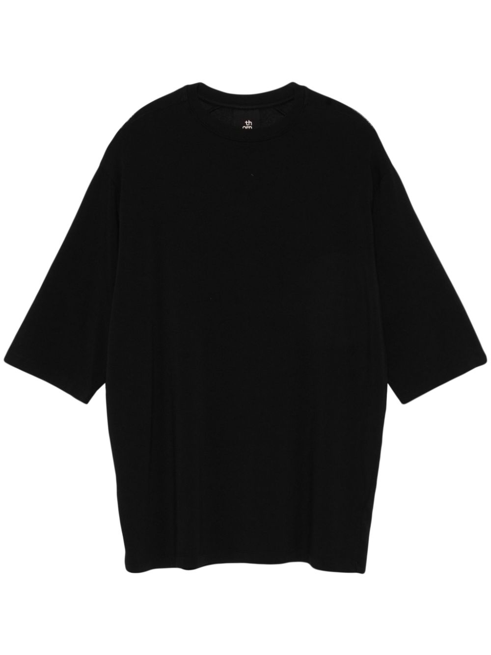Embroidered-motif T-shirt - Black
