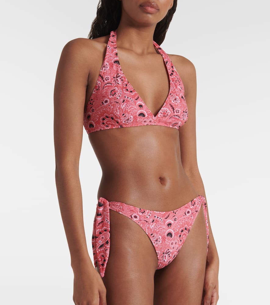 Paisley halterneck bikini