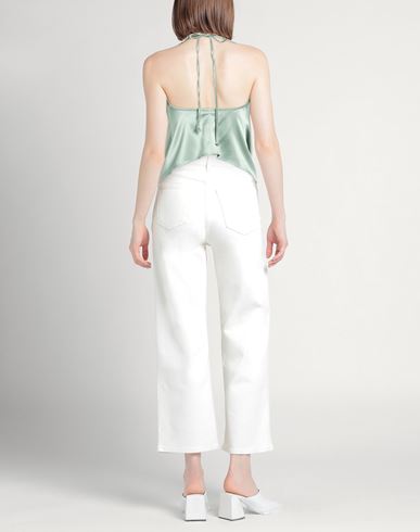 Woman Top Sage green Size 10 Viscose, Polyamide, Elastane