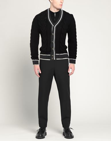 Man Cardigan Black Size S Wool, Polyacrylic, Alpaca wool, Viscose
