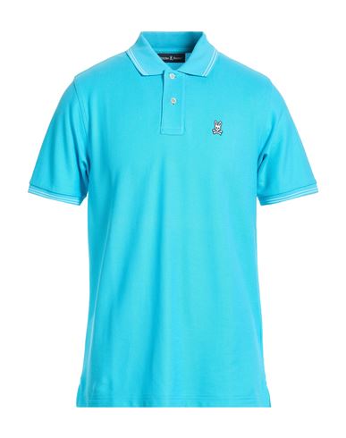 Man Polo shirt Turquoise Size 42 Pima Cotton