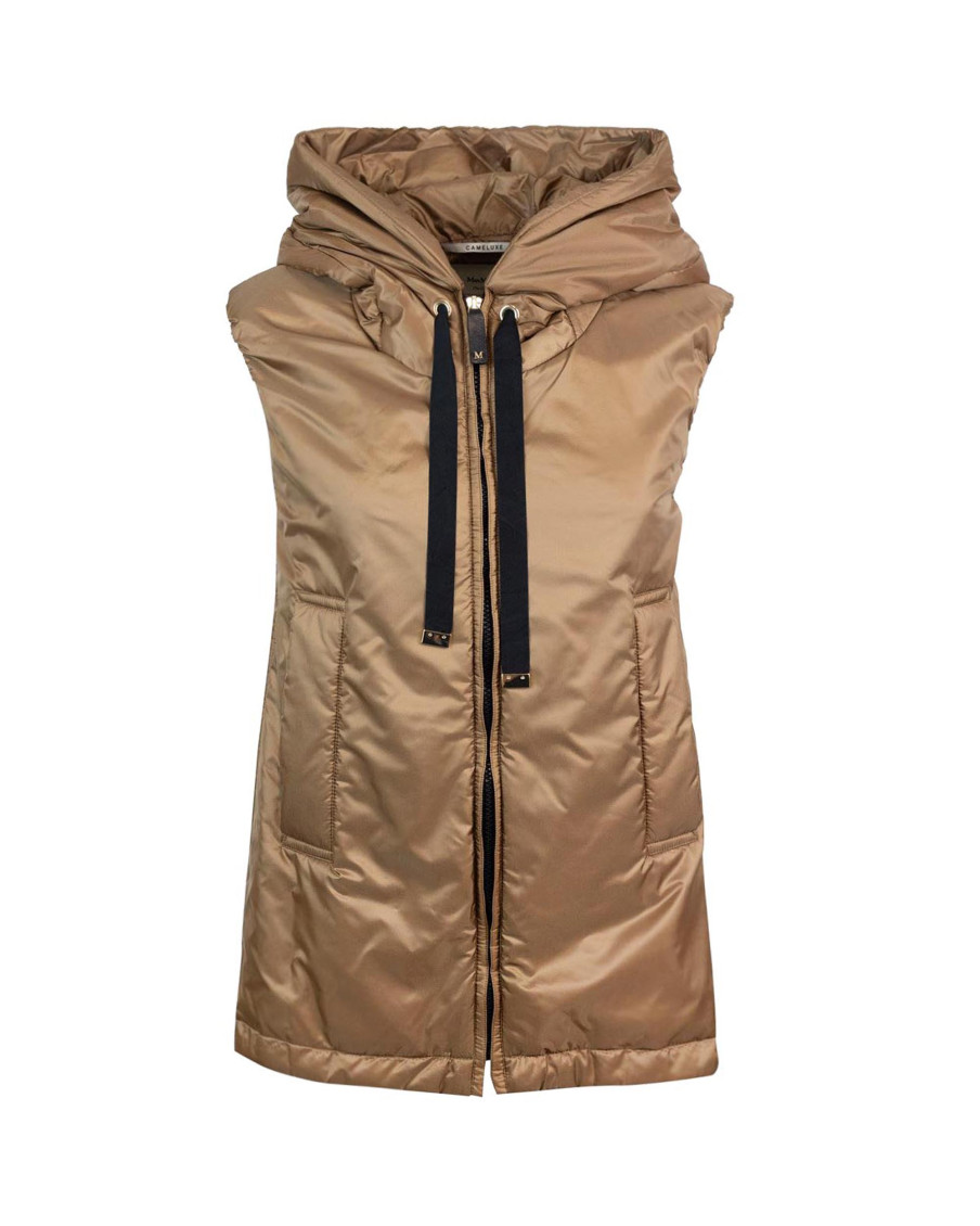 Brown Solid Hood Jacket