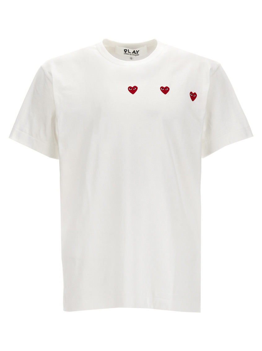 White Logo Cotton T-Shirt