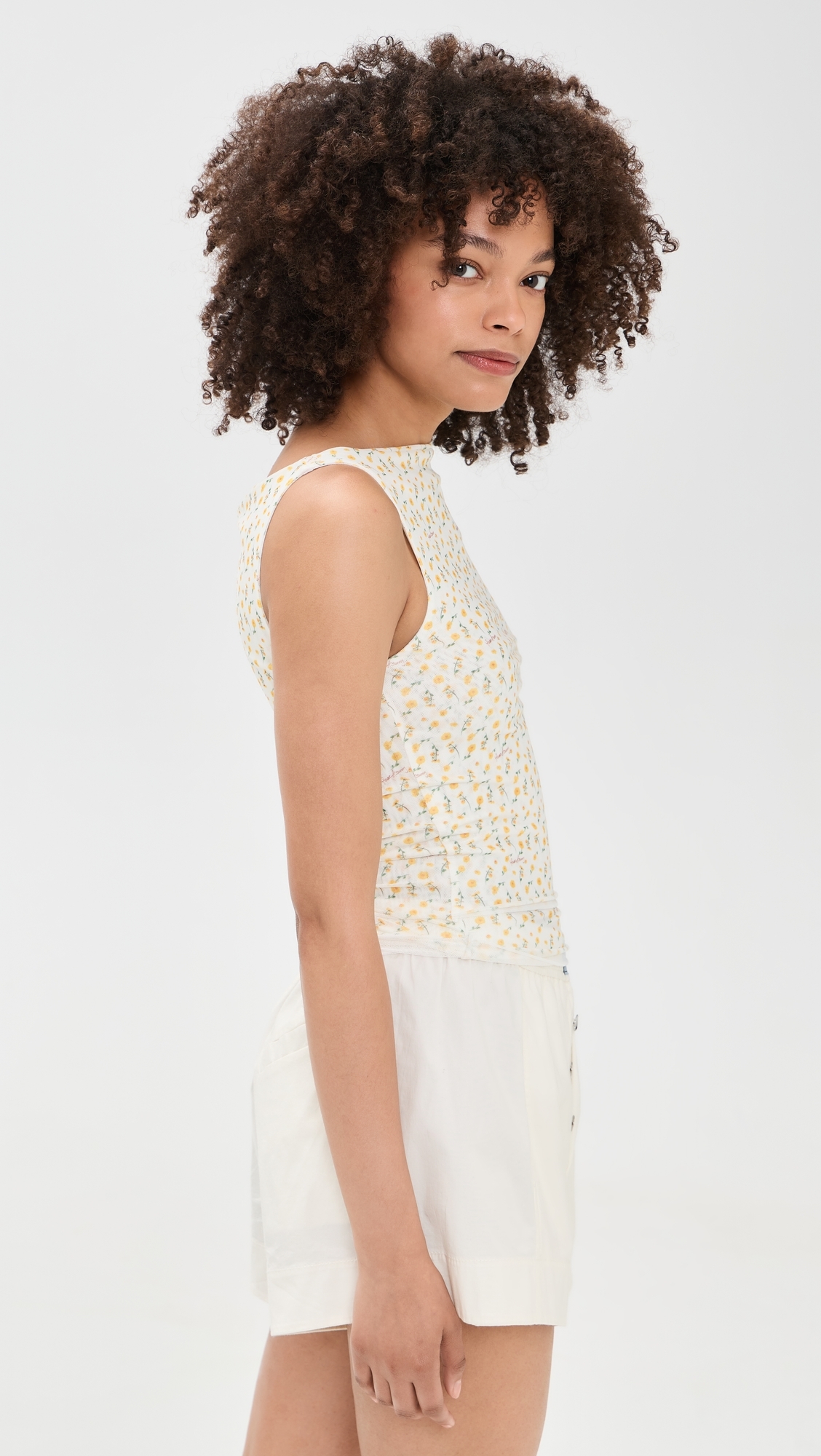 Double Layer Buttercup Mesh Vest Butter